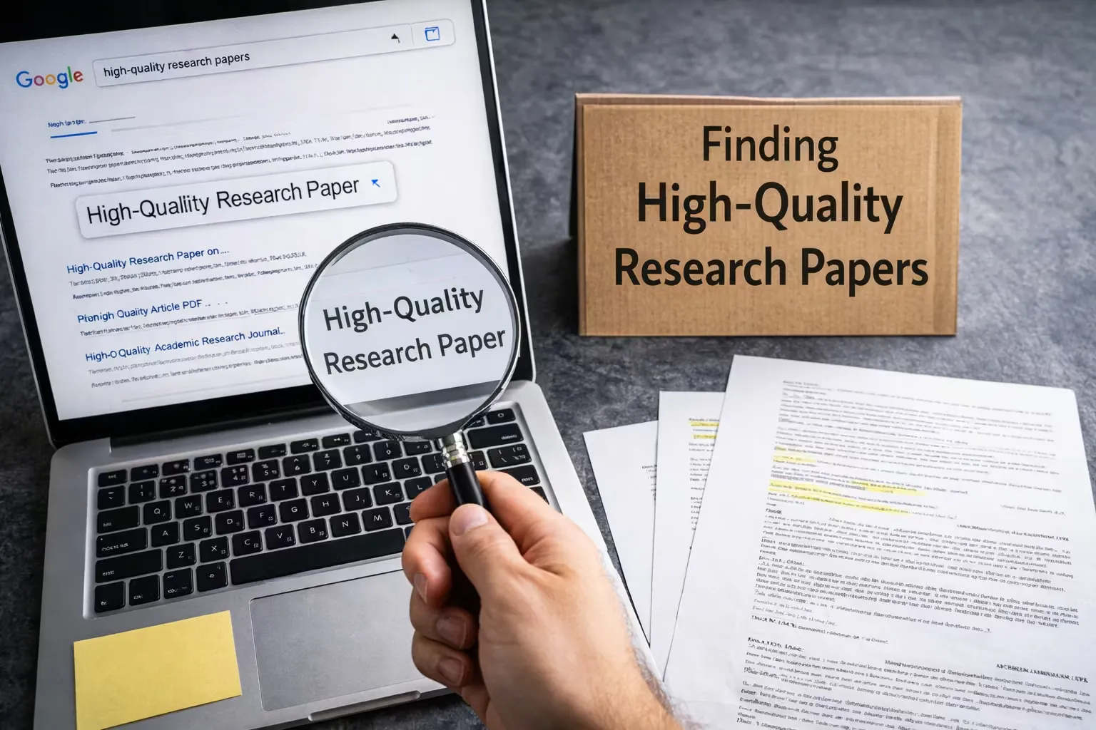 Finding High Quality Research Papers