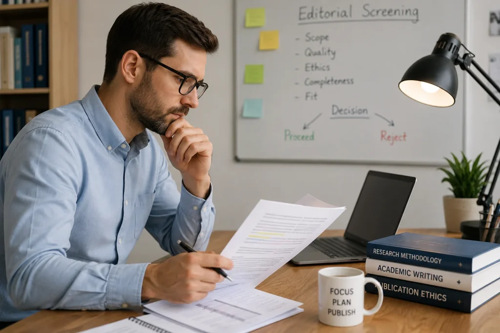 Editorial manuscript screening