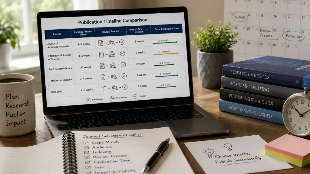 Comparing academic journal publication timelines