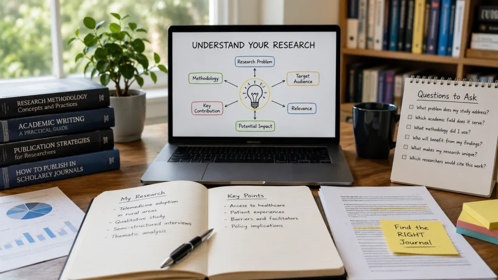 Understanding your research before choosing a journal