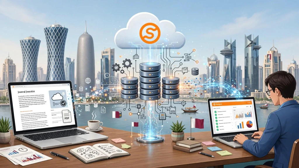 When article appears in Scopus after publication in Qatar